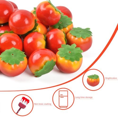 Mini Artificial Tomato 40PCS for Home Kitchen Decor