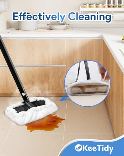 KeeTidy 6 Pack Steam Mop Pads for Dupray Neat Steam Cleaner