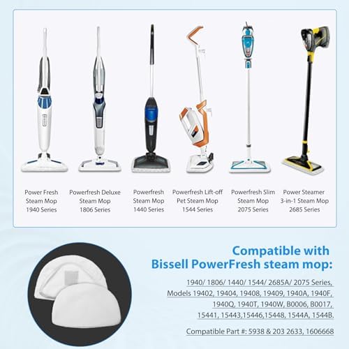 Extolife 10 Pack Steam Mop Pads for Bissell Models