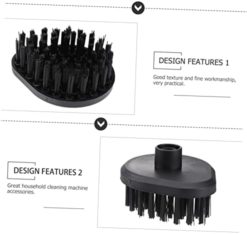 VICASKY 4pc Steam Cleaner Brush Set for Bathroom Tile