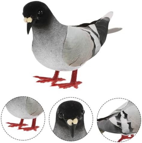 Alasum Realistic Artificial Pigeons 4pcs Garden Decor Set