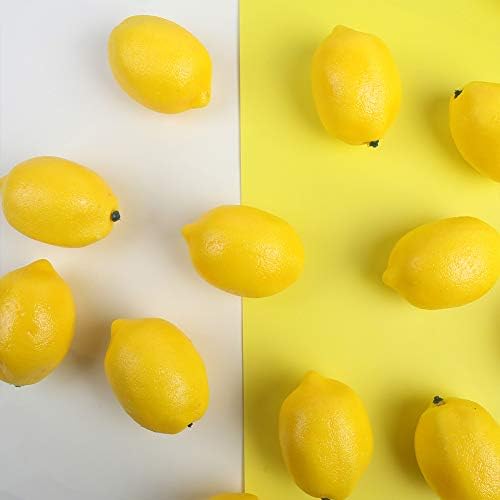 CCINEE 30PCS Artificial Yellow Lemon Decor