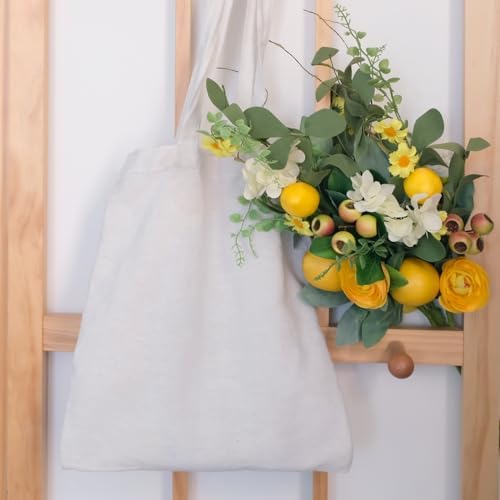 Bibelot 3pcs Artificial Lemon Branches with Green Leaves