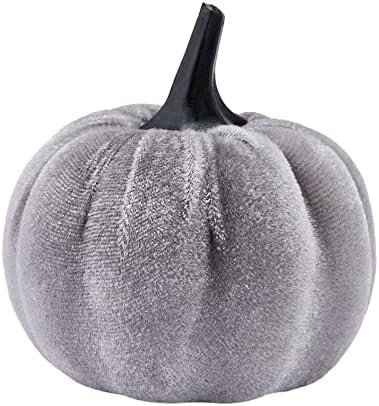 ABAZIZOU Faux Velvet Pumpkins Decorative Fall Decorations