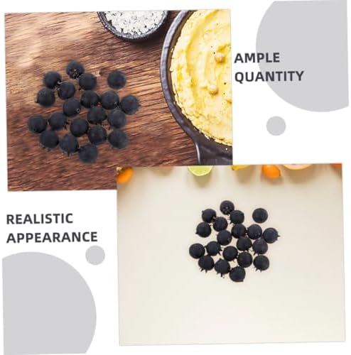 60pcs Realistic Artificial Blueberries for Home Decor