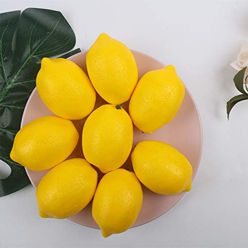 CCINEE 30PCS Artificial Yellow Lemon Decor