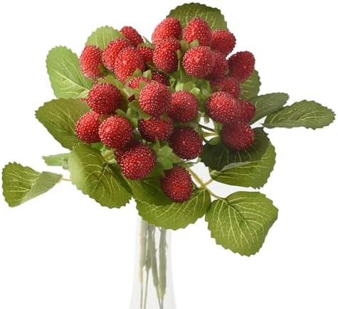 Artificial Bayberry Bouquet 4 Pack Red