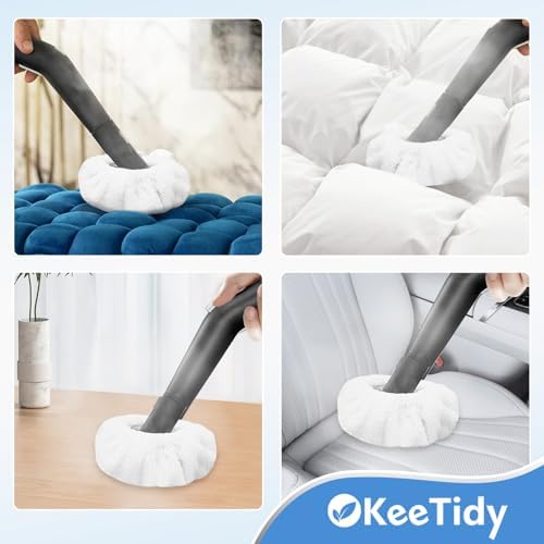KeeTidy Small Microfiber Bonnet Steam Mop Pads 8 Pack