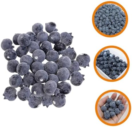 100pcs Lifelike Blueberry Foam Fruit Decor for Home Classroom