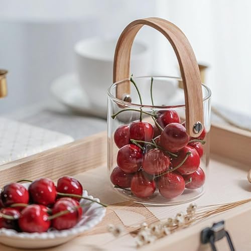 20PCS Realistic Artificial Red Cherries for Decor