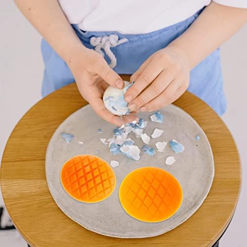 5pcs Lifelike Fake Mango Slice Models for Home Photography Props and Education