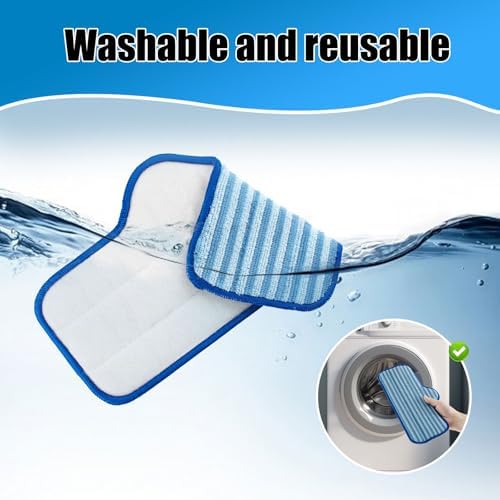 Steam Mop Pads for Dupray Neat 6 Pack Reusable Microfiber