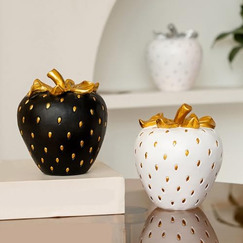 Realistic Artificial Strawberry Decor Resin Sculpture