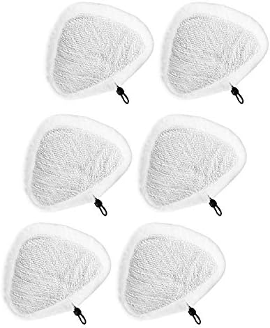 Fushing 6Pcs Steam Mop Pads Reusable Microfiber