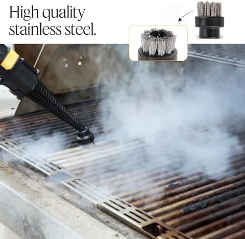 Dupray Small Stainless Steel Brushes - Pack of 10 for Steam Cleaners