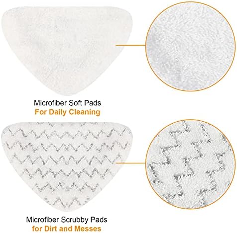 4 Pack Replacement Pads for Bissell PowerEdge and PowerForce Steam Mop