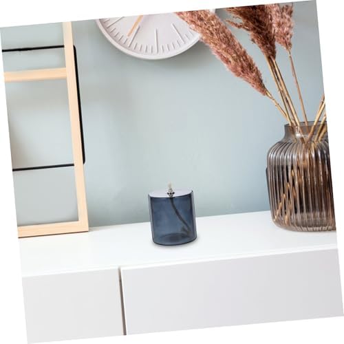 VOSAREA Elegant Glass Oil Lamp for Indoor Use