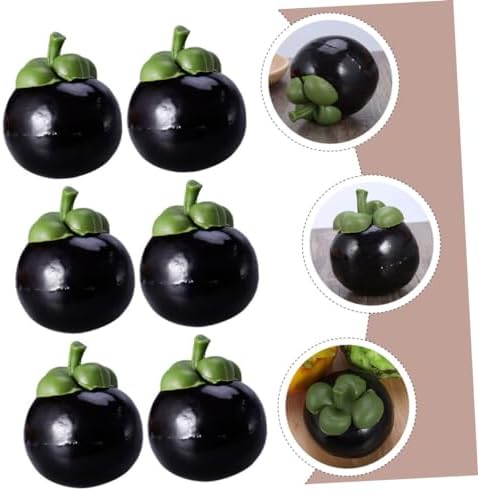 PRETYZOOM 6pcs Artificial Fruit Decor for Home Photography Props