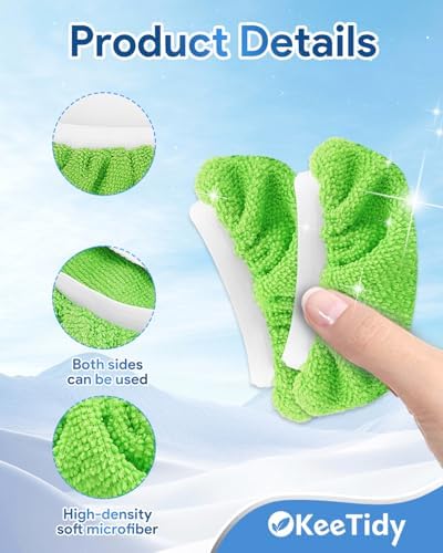KeeTidy Universal Reusable Steam Mop Pads 5 Pack
