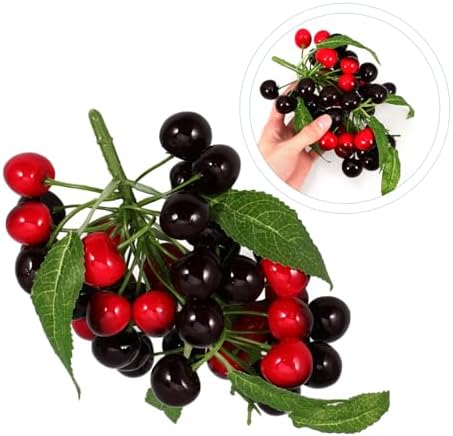 Realistic Cherry Ornaments for Home Decor