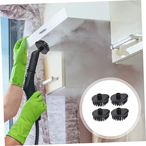 VICASKY 4pc Steam Cleaner Brush Set for Bathroom Tile