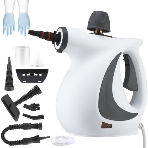 Laytic Steam Cleaner with 9pcs Accessories for Home and Car Cleaning