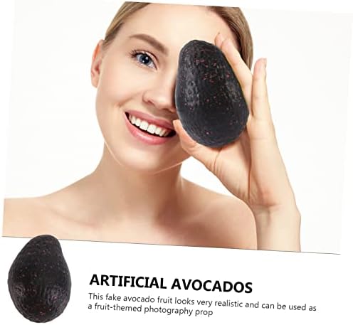 PRETYZOOM 6Pcs Artificial Avocados Faux Fruit Decoration