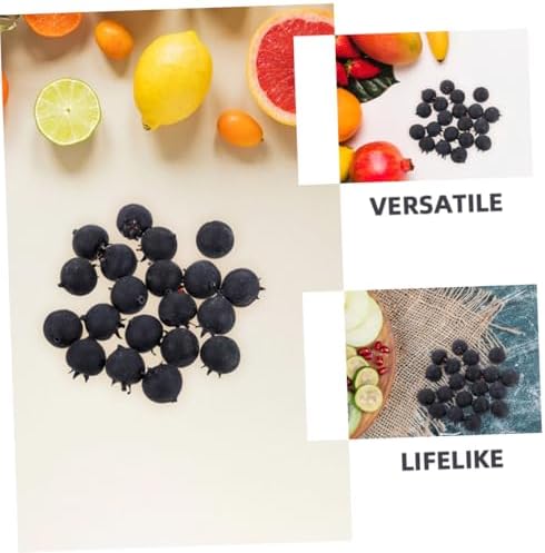 60pcs Realistic Artificial Blueberries for Home Decor