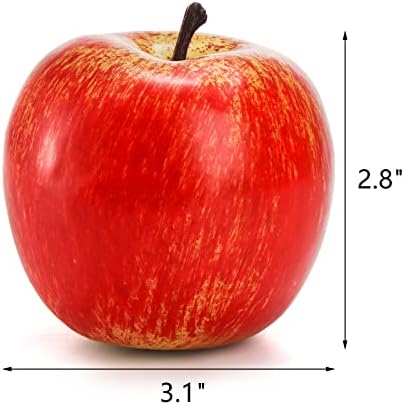 ZEAYEA 20 Pcs Artificial Apples for Home Decoration