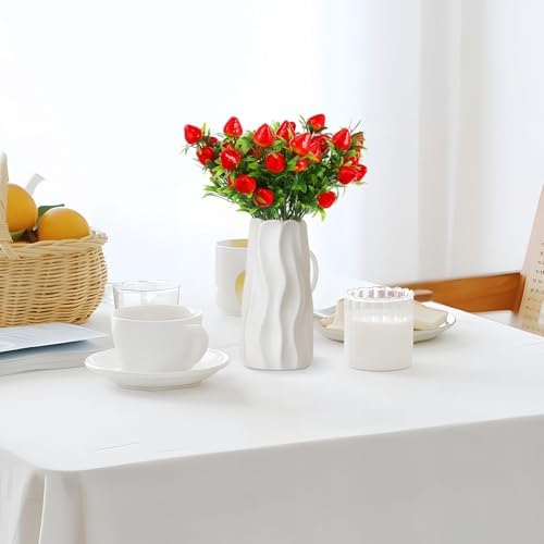 DOITOOL 6Pcs Artificial Strawberry Plants Decor