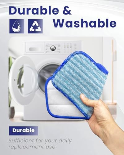 Microfiber Pads for Dupray Steam Cleaner 3 Pack Reusable and Washable