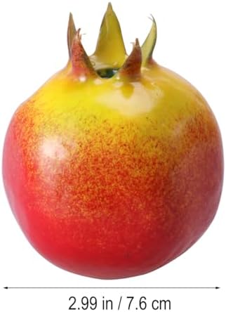 Realistic Simulated Pomegranate Fruit Ornament 299In Plastic Decor