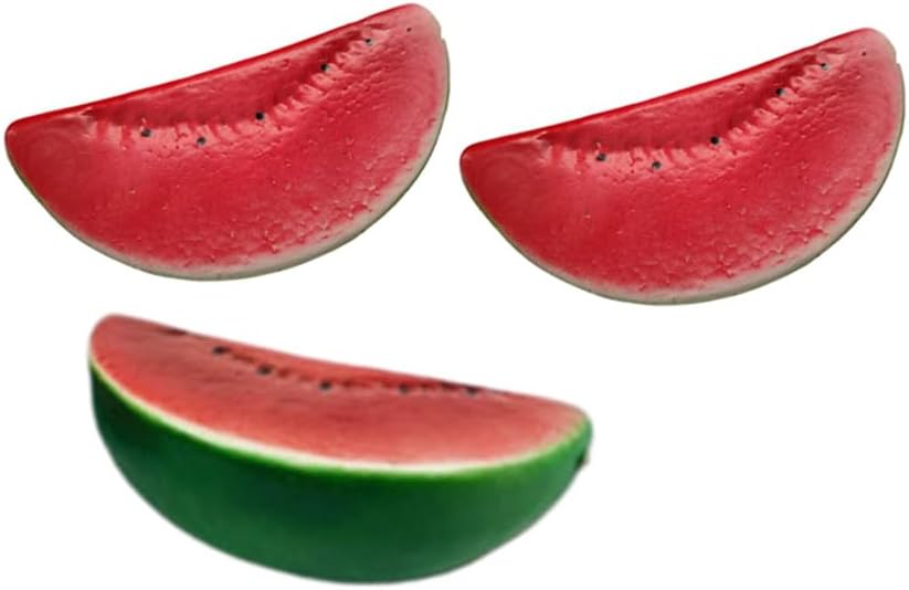 Ebonee Realistic Artificial Watermelon Slices 3 Pack