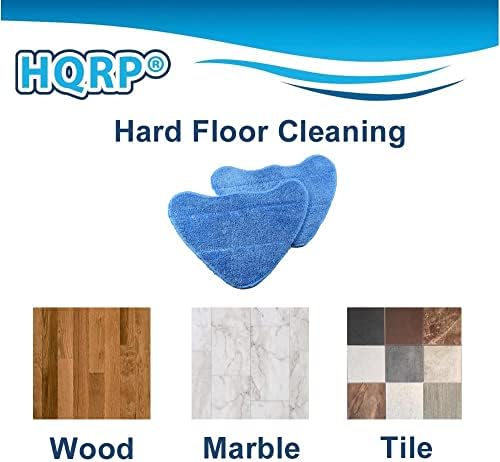 HQRP 2-Pack Microfiber Steam Mop Pads for Hoover WH01000