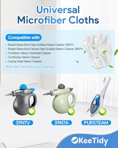 KeeTidy 15 Pack Handheld Steam Cleaner Pads
