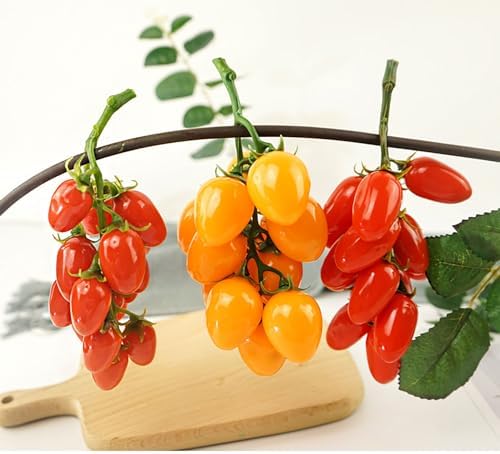 YIKANGHENG Red Cherry Tomato Artificial Fruit Set
