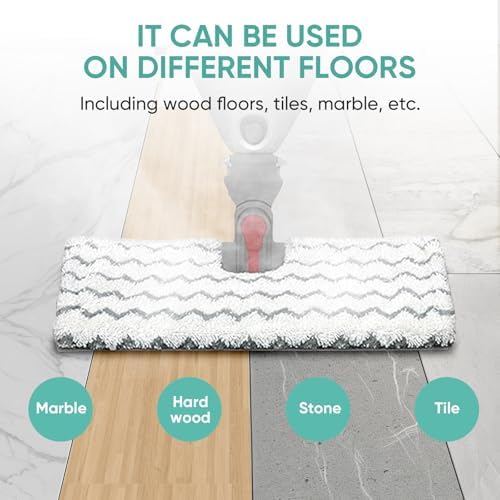 4 Pack Shark Genius Steam Mop Pads Compatible with S5003D S6002 S5004Q and S3973D