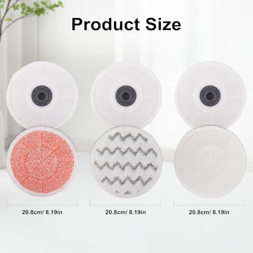 3897A Steam Mop Pads for Bissell SpinWave SmartSteam Scrubbing Steam Mop