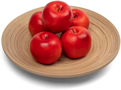 WsCrofts 12Pcs Realistic Artificial Red Apples Decor