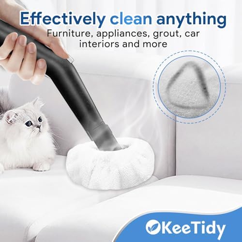 KeeTidy Reusable Microfiber Pads for Dupray Neat Steam Cleaner 33 Pack