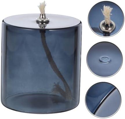 Stobaza Glass Oil Candle Holder Kerosene Lamp