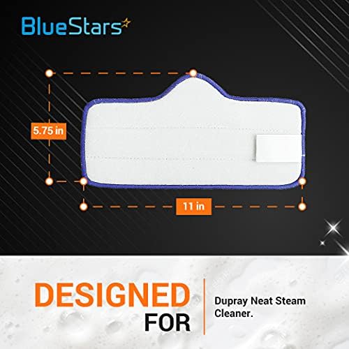 BlueStars Microfiber Mop Pad for Dupray Neat Steam Cleaner - Pack of 8