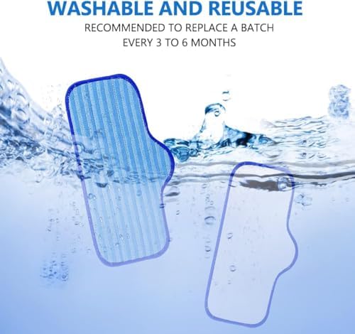 KEEPOW 10 Pack Microfiber Mop Pads for Steam Cleaners