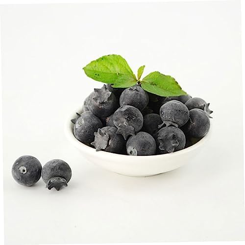 PRETYZOOM 30pcs Lifelike Artificial Blueberries for Home Decor