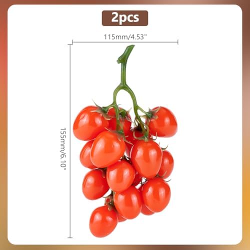 PH PandaHall Artificial Cherry Tomatoes Decor Set