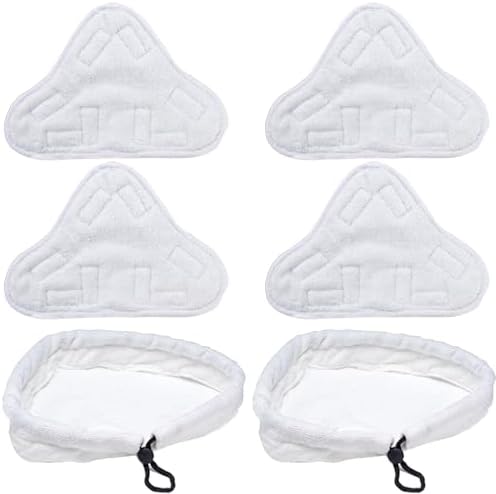 Unikstone 6Pcs Steam Mop Pads Reusable Washable