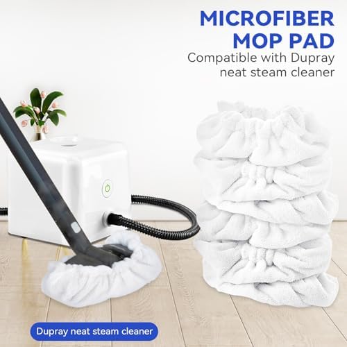 Steam Mop Pads for Neat Steam Cleaner - 8 Pack Reusable Microfiber Pads