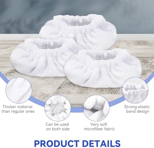 Steam Mop Pads for Neat Steam Cleaner - 8 Pack Reusable Microfiber Pads