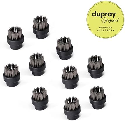 Dupray Small Stainless Steel Brushes - Pack of 10 for Steam Cleaners