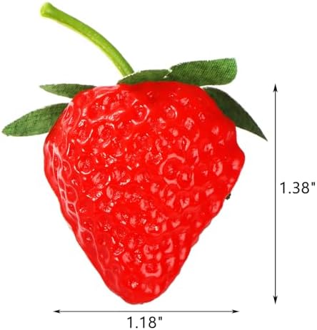 ZEAYEA 80 Piece Artificial Strawberries Decor